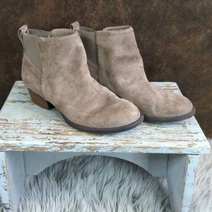 Dr. Scholl’s Memory Foam Tan Booties, Size 6.5